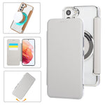 Custodia ultra sottile in ecopelle con placcatura magnetica per Samsung Galaxy