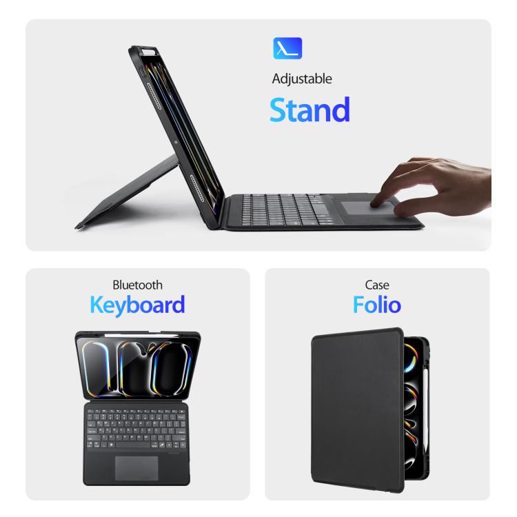 Tastiera wireless magnetica retroilluminata per iPad Pro 13