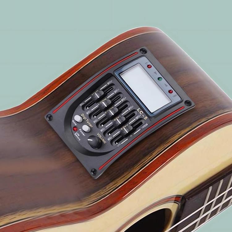 Equalizzatore a 4 bande per chitarra con accordatore LCD