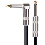Cavo audio per chitarra elettrica 6,35 mm dritto e a gomito