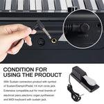 Pedale sustain per pianoforte con cavo 1,85 m