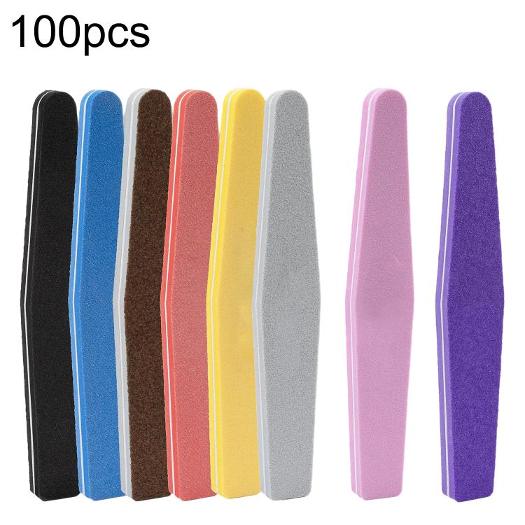 Spugnette abrasive a forma di diamante per nail art 100 pezzi