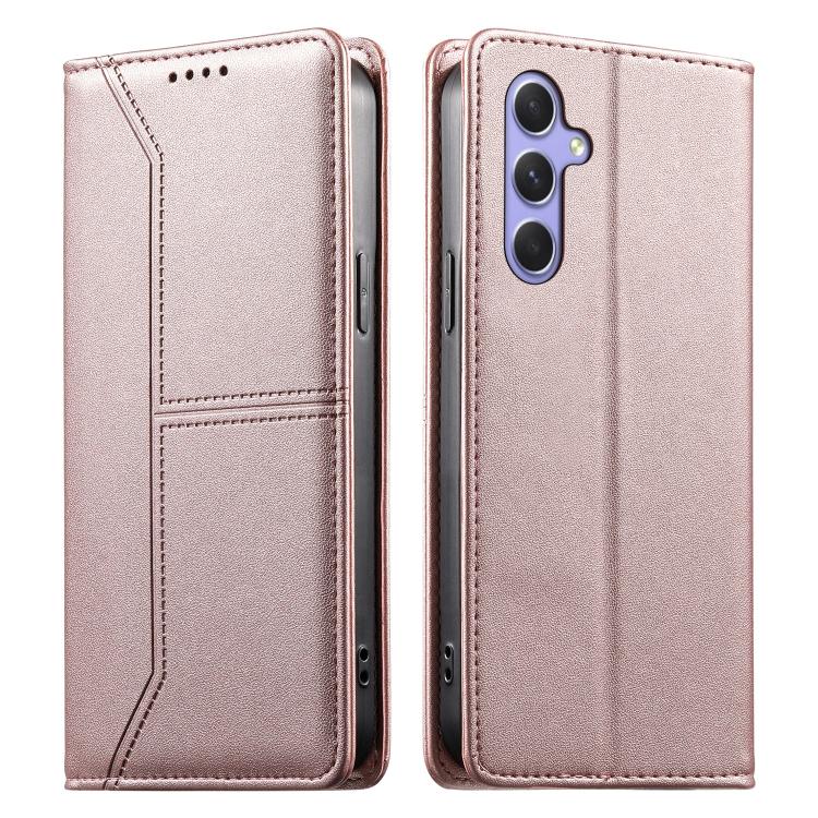 Custodia in ecopelle con rivestimento magnetico RFID per Samsung Galaxy A55 5G