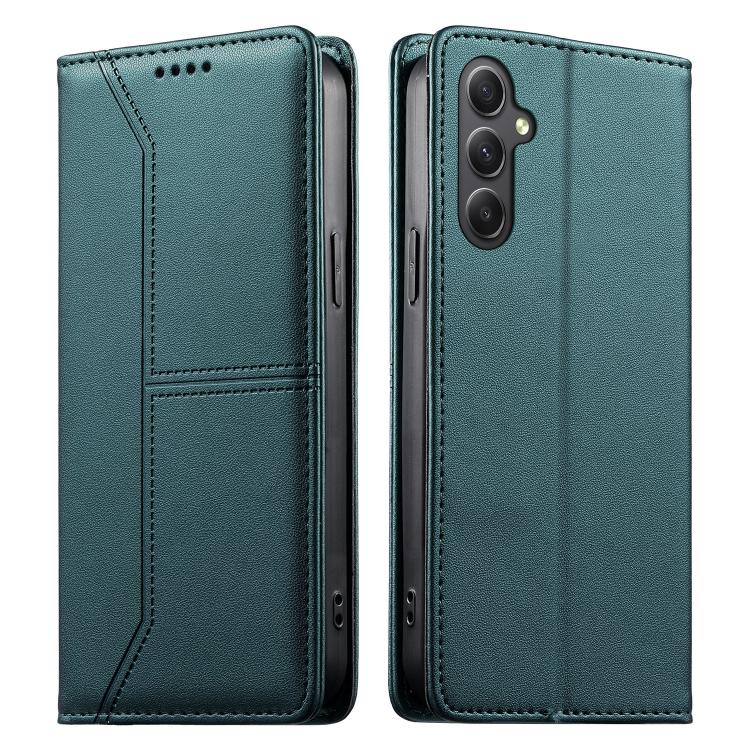 Custodia in ecopelle con rivestimento magnetico RFID per Samsung Galaxy A55 5G