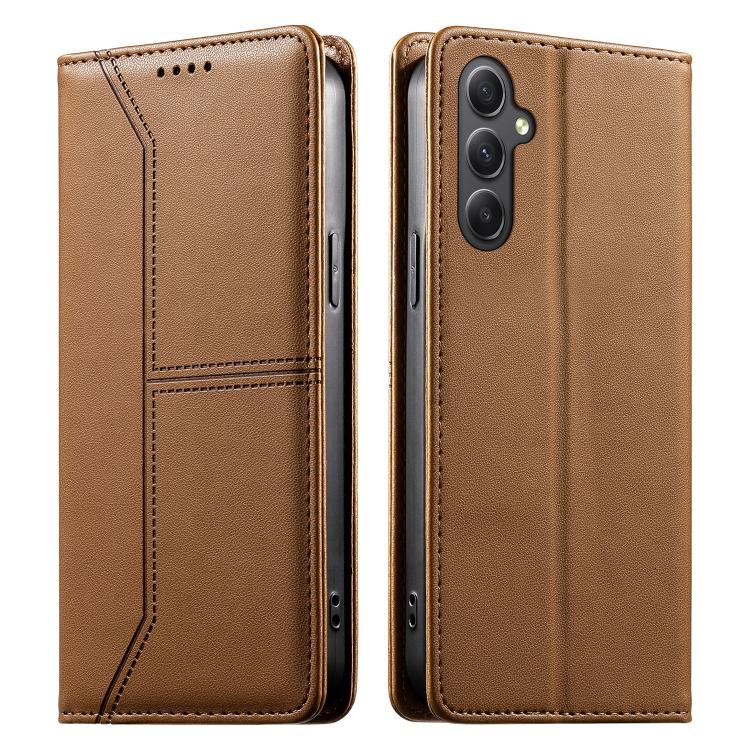 Custodia in ecopelle con rivestimento magnetico RFID per Samsung Galaxy A55 5G