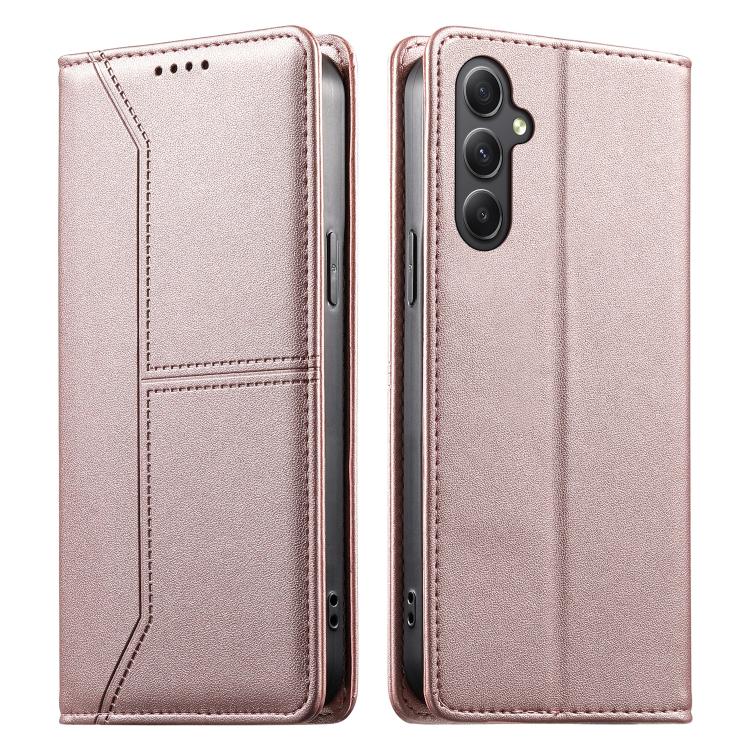 Custodia in ecopelle con rivestimento magnetico RFID per Samsung Galaxy A55 5G