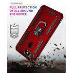 Custodia protettiva antiurto in TPU + PC con supporto girevole a 360 gradi per