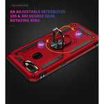 Custodia protettiva antiurto in TPU + PC con supporto girevole a 360 gradi per