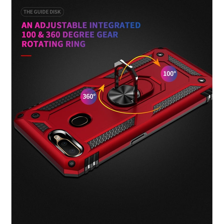 Custodia protettiva antiurto in TPU + PC con supporto girevole a 360 gradi per