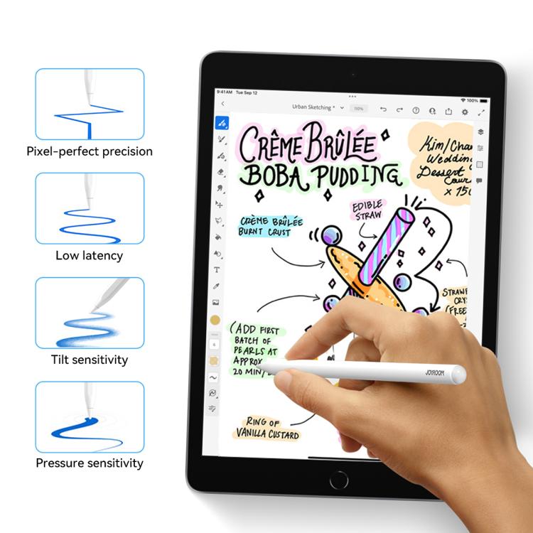 Penna capacitiva attiva Joyroom JR-X9S PRO per iPad