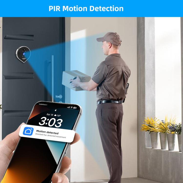 Videocitofono wireless WiFi RH-PD7 con schermo 4,3"