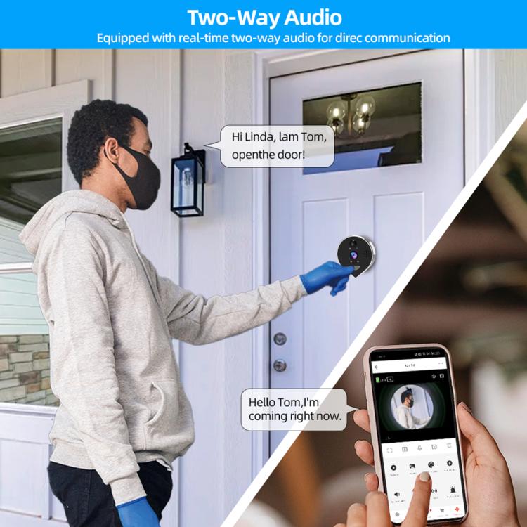 Videocitofono wireless WiFi RH-PD7 con schermo 4,3"
