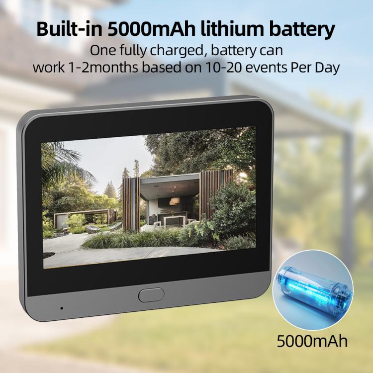 Videocitofono WiFi con schermo HD 4,3" e rilevamento movimento