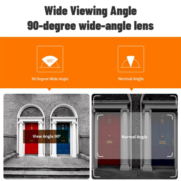 Spioncino elettronico con display 2,8" 720P e videocitofono wirel