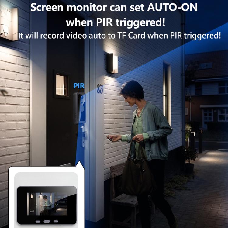 Videocitofono intelligente Tuya con schermo IPS 4 pollici