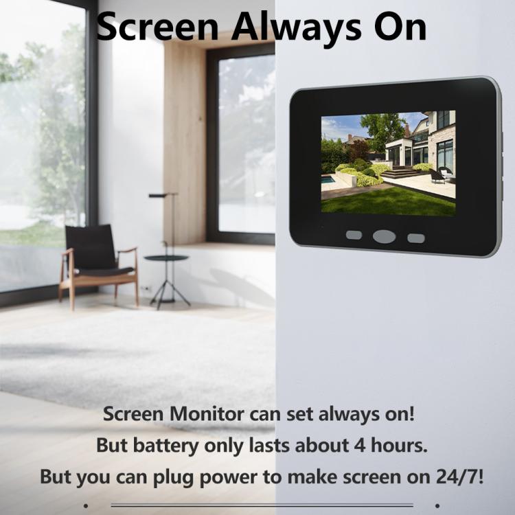 Videocitofono intelligente Tuya con schermo IPS 4 pollici