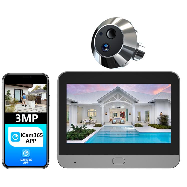 Videocitofono intelligente WiFi con schermo HD 4,3 pollici
