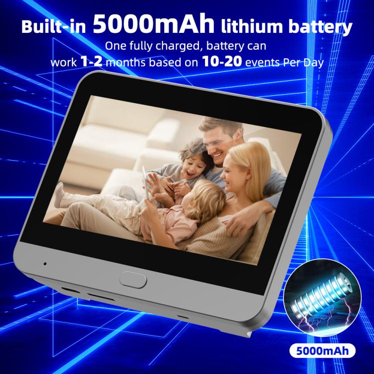 Videocitofono intelligente WiFi con schermo HD 4,3 pollici