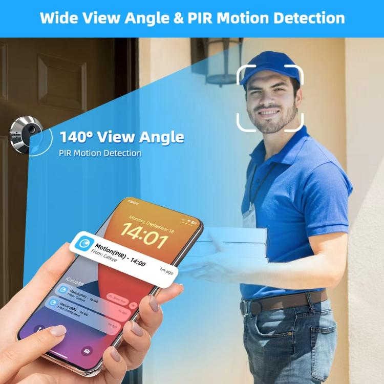 Videocitofono intelligente WiFi con schermo HD 4,3 pollici