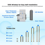 Videocitofono intelligente WiFi con schermo HD 4,3 pollici