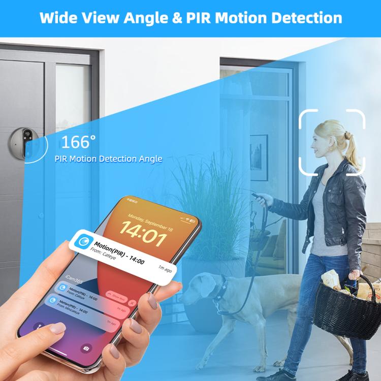 Videocitofono WiFi RH-PD8-I con schermo HD 4,3 pollici