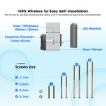 Videocitofono WiFi RH-PD8-I con schermo HD 4,3 pollici