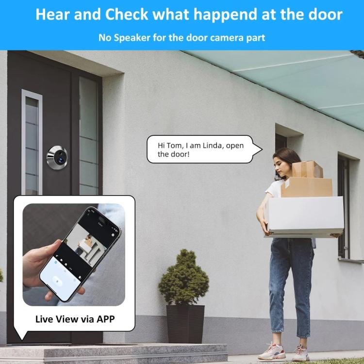 Videocitofono intelligente WiFi con schermo HD 4,3 pollici