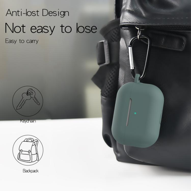 Custodia protettiva in silicone per AirPods Pro 3 con gancio