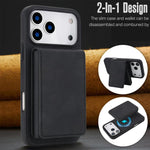Portafoglio staccabile in similpelle con custodia magnetica iPhon