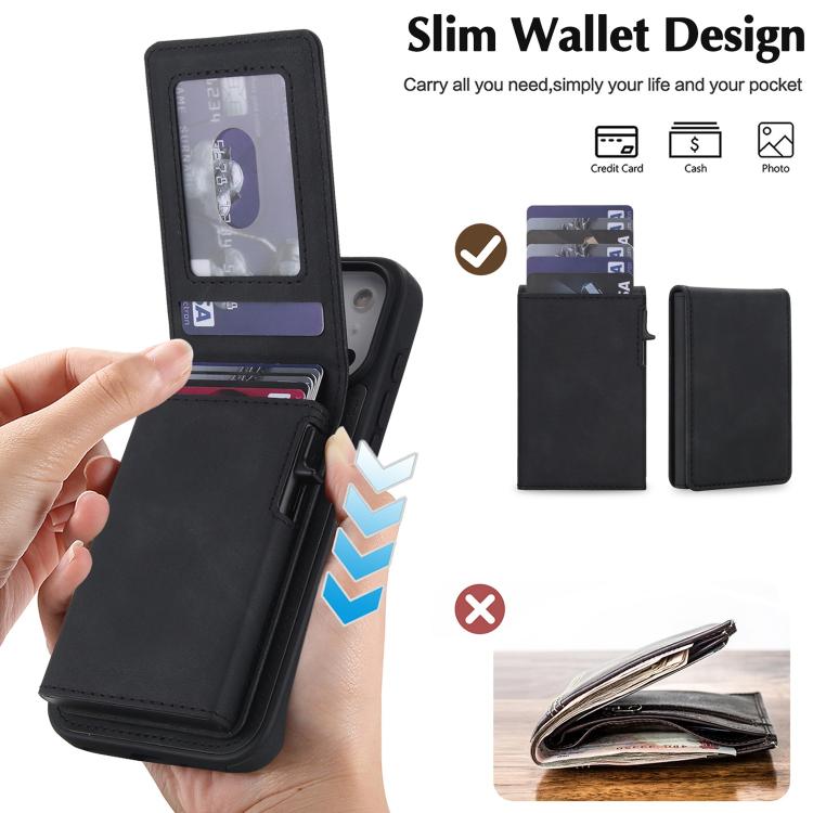 Portafoglio staccabile in similpelle con custodia magnetica iPhon