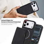 Portafoglio staccabile in similpelle con custodia magnetica iPhon
