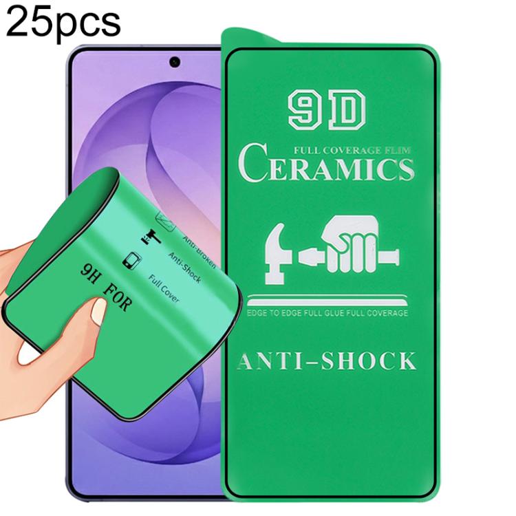 Pellicola ceramica 9D schermo intero con adesivo per Samsung Galaxy S24-S26