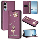Custodia in ecopelle con protezione RFID e strass per Samsung Galaxy S26, S25 FE
