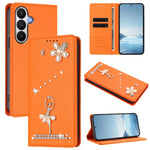 Custodia in ecopelle con protezione RFID e strass per Samsung Galaxy S26, S25 FE
