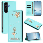 Custodia in ecopelle con protezione RFID e strass per Samsung Galaxy S26, S25 FE