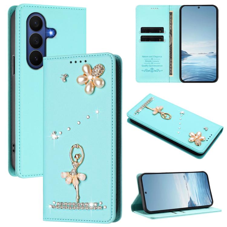 Custodia ecopelle con protezione RFID e motivo ballerina per Samsung Galaxy Z