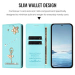 Custodia ecopelle con protezione RFID e motivo ballerina per Samsung Galaxy Z