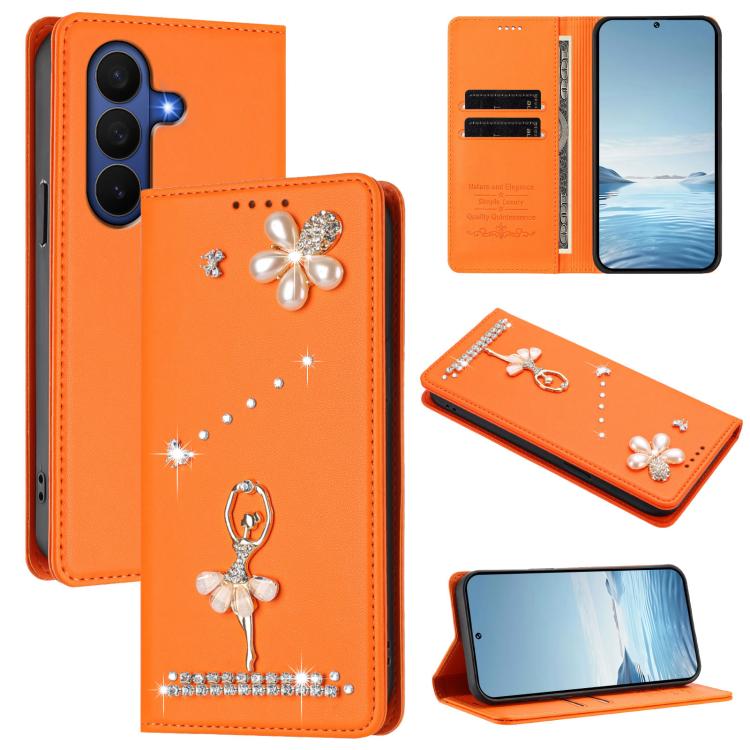 Custodia ecopelle con protezione RFID e motivo ballerina per Samsung Galaxy Z