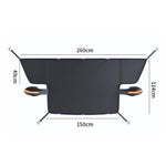 Copertura magnetica parabrezza auto in tessuto Oxford 253x117 cm