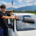 Spazzola retrattile in microfibra per pulizia auto e moto
