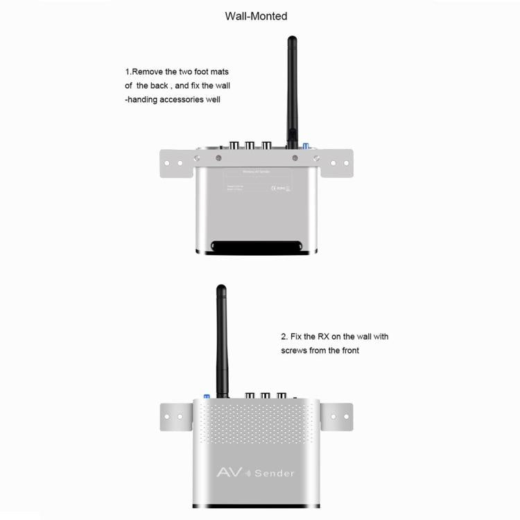 Trasmettitore audio/video wireless 5,8 GHz con 2 ricevitori