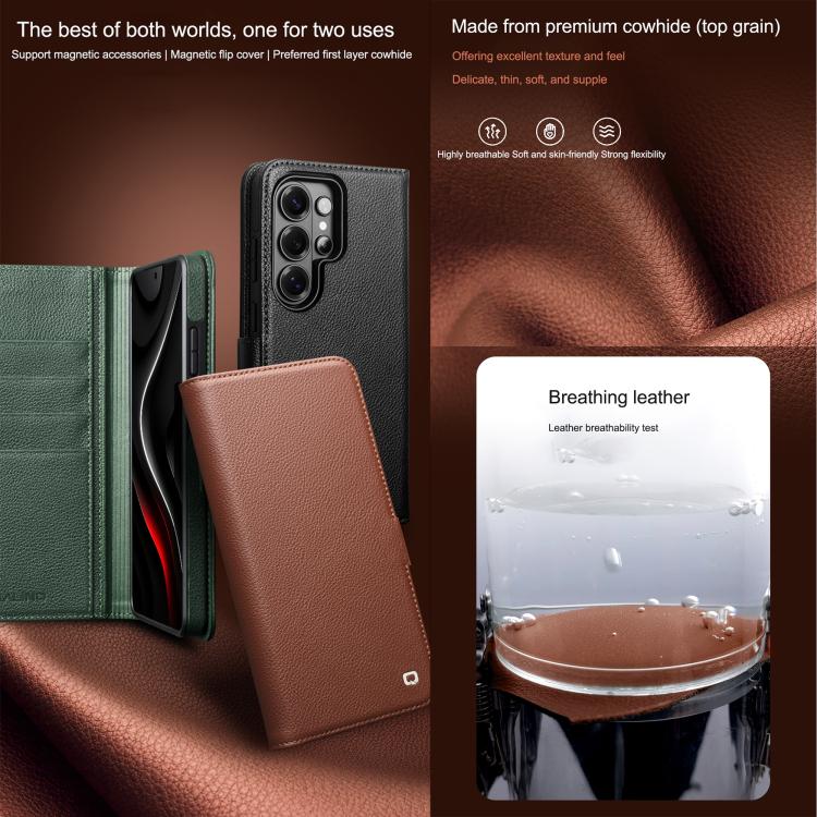 Custodia in vera pelle QIALINO Classics 3rd per Samsung Galaxy S26 Ultra 5G