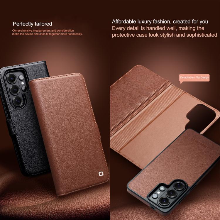 Custodia in vera pelle QIALINO Classics 3rd per Samsung Galaxy S26 Ultra 5G