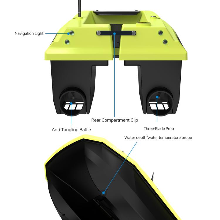 Barca da pesca intelligente D50E con GPS e sensore sonar