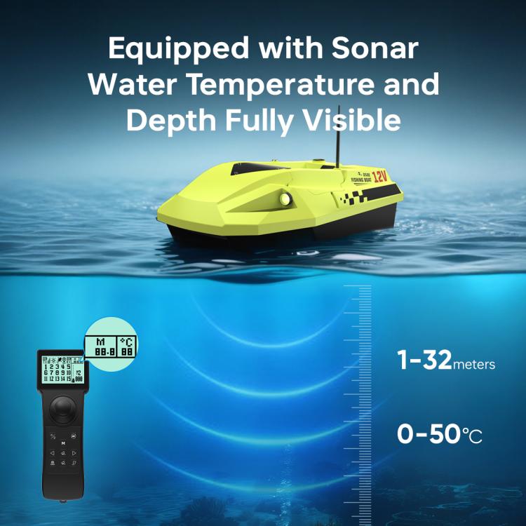 Barca da pesca intelligente D50E con GPS e sensore sonar
