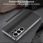 Custodia in ecopelle galvanizzata con blocchi di colore per Samsung Galaxy S26