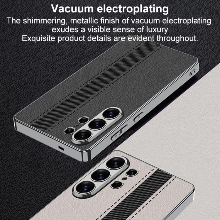 Custodia in ecopelle galvanizzata con blocchi di colore per Samsung Galaxy S26