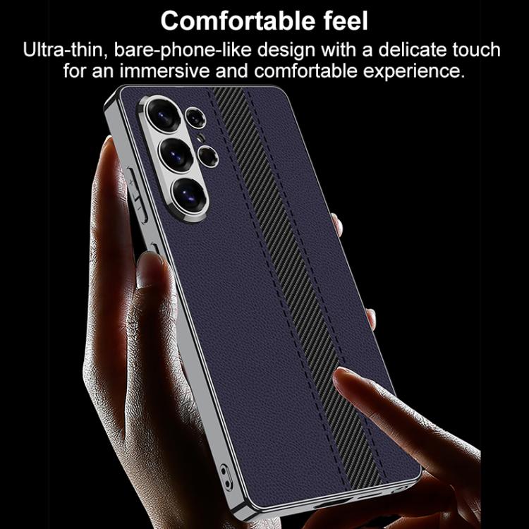 Custodia in ecopelle galvanizzata con blocchi di colore per Samsung Galaxy S26