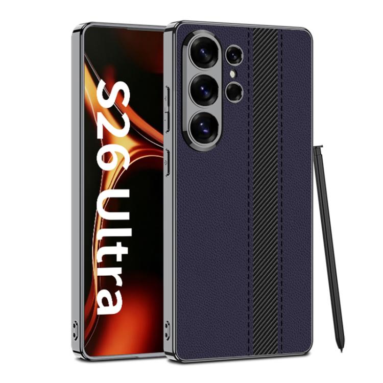 Custodia in ecopelle galvanizzata con blocchi di colore per Samsung Galaxy S26