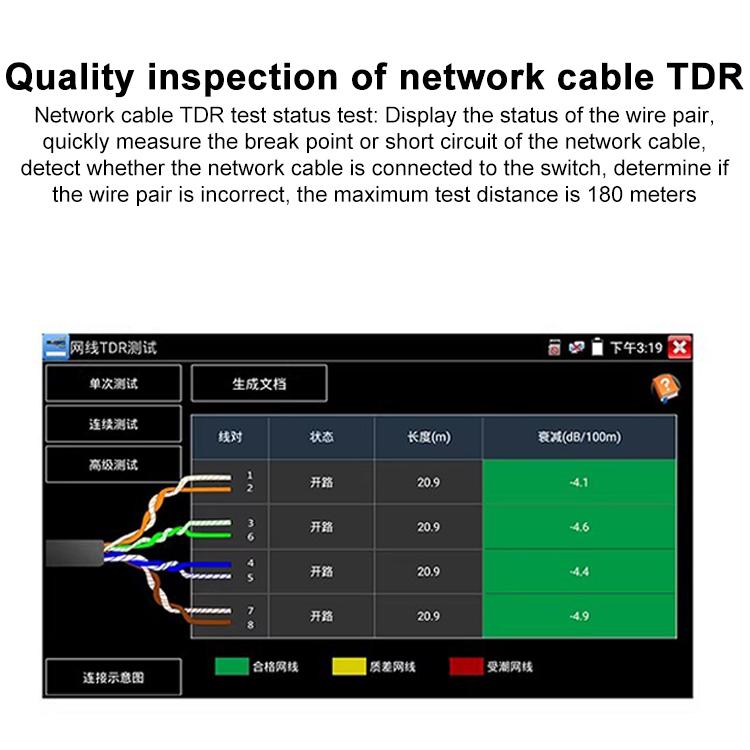 Tester simulazione videosorveglianza rete coassiale 4K IPC-5100 P